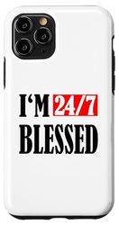 I am 24/7 blessed:Blessed men Christian apparel Blessed life Case for iPhone 11 Pro