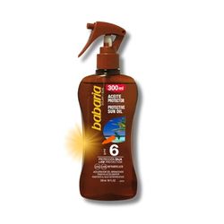 Babaria - Spray Sol Cenoura F-6 | Protetor solar de baixa proteção | óleo bronzeador | UVA e UVB infravermelhos