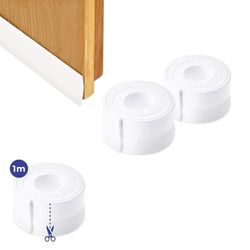 PARENCE. - Set of 2 Door Seals - Door Seal 100 x 3.5 cm, Thermal Insulation and Draught Protection, Easy to Install