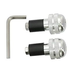 Forbikes 12-0060 Cp.Stabilizzatori Manubrio Zigrinati Alluminio, Lucidi, 13 mm