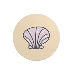 Questo Casa, Round Digital Printed Mouse Pad, Non-Slip Base, for Office and Home, Diameter:22cm