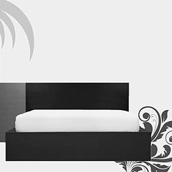 40 cm Extra Deep Single Bed Sheet- 400 Thread Count Egyptian Cotton Fitted Sheet- Anti Allergy Bedding Sheets- White