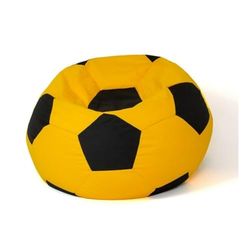 GO GIFT Pouf Jaune Noir Oxford Football