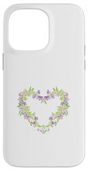 Pretty Floral Heart Case for iPhone 14 Pro Max