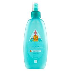 JOHNSON'S Baby, Après-shampoing Spray pour enfants, plus de nœuds, démêlant, plus de larmes, même pour cheveux longs ou bouclés, 200 ml