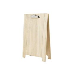 Chalkboards UK WC925 A-Frame Clipboard, Wood, Natural, A5 (25.8 x 16.8 x 6cm)