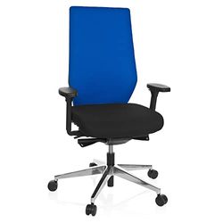 HJH OFFICE 608840-P PRO-TEC 700 draaistoel stof, zwart/oranje zwart/blauw