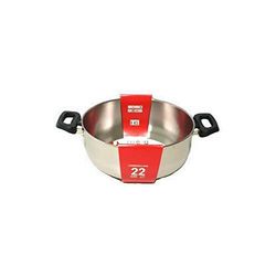 Stell Pan CASSERUOLA Promo CM.20 2_M BAK. Steel Pan-16211, Argento, 20 cm