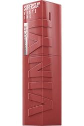 Maybelline New York Lip Colour, Smudge-free, Long Lasting up to 16h, Liquid Lipstick, Shine Finish, SuperStay Vinyl Ink, 115 Peppy