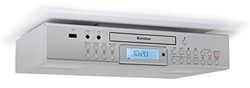 Karcher RA 2050 - Radio FM, Reproductor de CD, USB, Cargador USB, Temporizador de Cuenta atrás, Mando a Distancia, Color Plateado