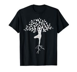 Yoga posa albero della vita Mandala Maglietta