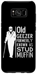 Custodia per Galaxy S8+ Old Geezer Stud Muffin Funny Retirement Festa del papà umorismo