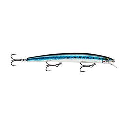 Rapala MaxRap-visaas, aerodynamisch, zee, zwemdiepte 0,3 tot 0,9 m, 15 g, gemaakt in Estland, Sardine, volwassenen, uniseks, meerkleurig, standaard