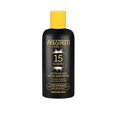 Angstrom Protect Latte Solare Corpo SPF 15, Azione Idratante e Duratura, Indicata per Pelli Sensibili, 200 ml