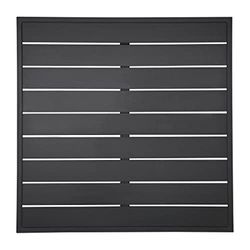 Bolero Aluminium Square Table Top Black 700mm FW599