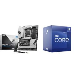 MSI PRO Z790-A MAX WIFI Motherboard ATX - Supports Intel 12th & 13th Gen Core Processors + Intel® Core™ i9-12900K Desktop Processor 16