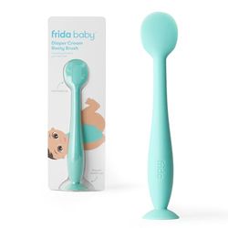 Frida Baby Diaper Cream Spatula, 100% Silicone Butt Spatula for Baby, Applicator for Easy + Clean Use of Butt Paste & Rash Cream, BPA- Free, Teal