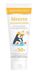 PAEDIPROTECT Zeezonnecrème voor kinderen, baby, SPF 50+, 75 ml, zonnecrème, parfumvrij en waterbestendig, gezichtsbescherming, bescherming tegen UVA/UVB-straling, veganistisch, zonder microplastic