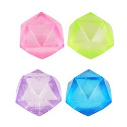 FLYPOP'S - Paquete de 12 Pelotas Diamante Antiestrés - Juego de Feria - 037211PA - Multicolor - Polímero a Base de Azúcar - Niño - Adulto - Rehabilitación - Ansiedad - Juguete Sensorial - 3 años