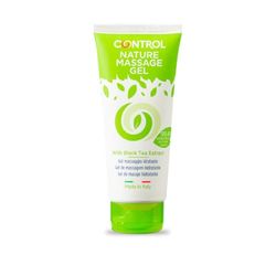 Control Nature Massage Gel a Base d'Acqua Idratante con 99.4% di Ingredienti Naturali, 100% Made in Italy - 100 ml