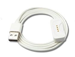 SYSTEM-S Cavo USB 2.0 da 100 cm, cavo di ricarica per smartwatch Oppo Band 3 Pro 3 2, bianco