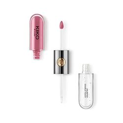 KIKO Milano Unlimited Double Touch 119 | Barra de labios líquida en 2 pasos, acabado luminoso. Hasta 12 horas de duración. Base de color no-transfer