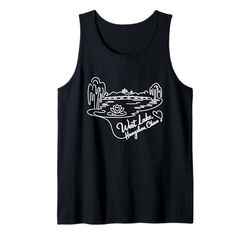 West Lake, Hangzhou, China Signature Heart Art Souvenir Tank Top