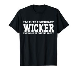 Wicker Surname Funny Team Family Last Name Wicker T-Shirt