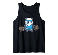 Panda Bear Fit Weightlifting Gym Workout Training Deadlift Canotta