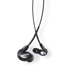 Shure AONIC 215 Écouteurs Isolants du Son Filaire, Pilote Unique, Ajustement Intra-Auriculaire, Compatible avec les Appareils Apple et Android - Noir