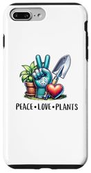 Carcasa para iPhone 7 Plus/8 Plus Paz Amor Plantas Amante De Las Plantas Jard