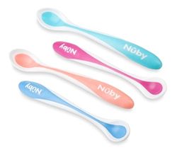 Colheres térmicas sensíveis de Nuby, sortido: cores aleatórias