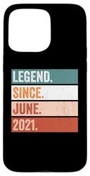Legend Since June 2021 Happy Birthday Celebration Case for iPhone 15 Pro Max