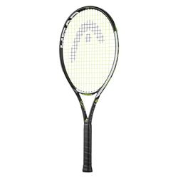 HEAD Unisex ungdomlig hastighet 26 tennisracket, svart/vit, 9–11 år