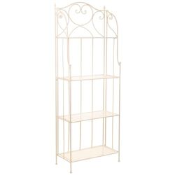 Alexandra House Living Estantería Blanco Metal Hierro 28 x 70 x 28 cm