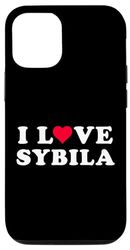 iPhone 14 Pro I Love Sybila Matching Girlfriend & Boyfriend Sybila Name Case