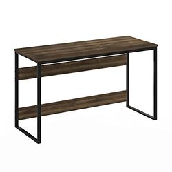 Furinno Moretti Escritorio para computadora, Engineered Wood, Columbia Nogal, 53.3 (D) x 132.1 (W) x 75.4 (H) cm