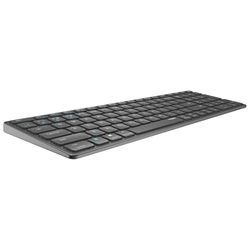 RAPOO Kabellose Multimodus Tastatur E9700M, DE-Layout, grau kabellose Multimodus-Verbindung - ultraflaches Design,