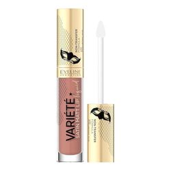 Eveline Cosmetics Odmiana satynowa matowa ciecz do ust 01 karmelowe ciasto