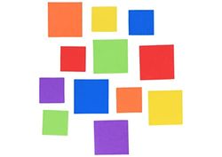 INNSPIRO Kwadraty z gumy EVA 42x42mm. i 32x32mm. 100u, Multi