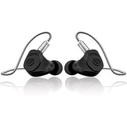 EARSONICS Onyx - 3 Way In-Ear Headphones / 4 Hybrid Drivers - High Fidelity for Audiophiles - Premium Materials and Technology - Exceptional Music Listening