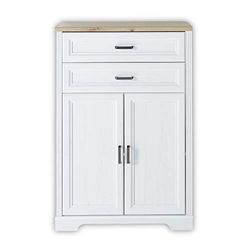 Stella Trading Jasmin Archivador en Pino Claro, Aspecto de Roble Artesano, Armario de Oficina con cajones y Puertas, Juego Completo de Muebles de Oficina de Estilo rústico, 86 x 127 x 38 cm (Ancho x