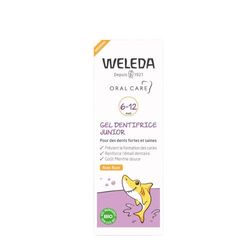 WELEDA - Gel dentifrice Junior - 50 ml - Compatible avec les traitements homéopathiques - Goût agréable - Non - 50 ml