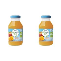 Nestlé Bébé Naturnes BIO Boisson Pomme Mangue Dès 6 Mois 200 ml (Lot de 2)