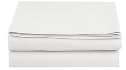 Elegant Comfort Drap Plat de 1 pièce de qualité hôtelière de qualité hôtelière 1500, Infroissable, résistant aux Taches, lit King Size, Blanc