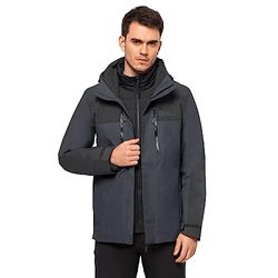 Jack Wolfskin Jasper 3-in-1 herenjack, Ebony, 3XL