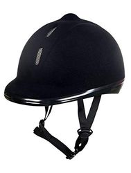 HKM 8162 ridhjälm New Flock, ridmössa riddarhjälm, unisex, svart L 58-61 cm