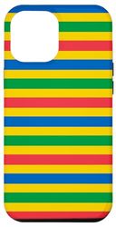 Carcasa para iPhone 14 Plus Yellow Blue Green Red Mauritius Flag Classic Pattern