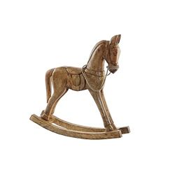 DKD Home Decor Decorative Figure Rocking Horse Brown 61 x 15 x 63 cm