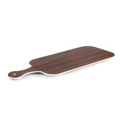 Lacor - 63090 - Vassoio Rettangolare in Legno, Melamina, Senza BPA, 45x17.5x1.5 cm, Impilabile, Lavabile in lavastoviglie, non Adatto per Forno o Microonde